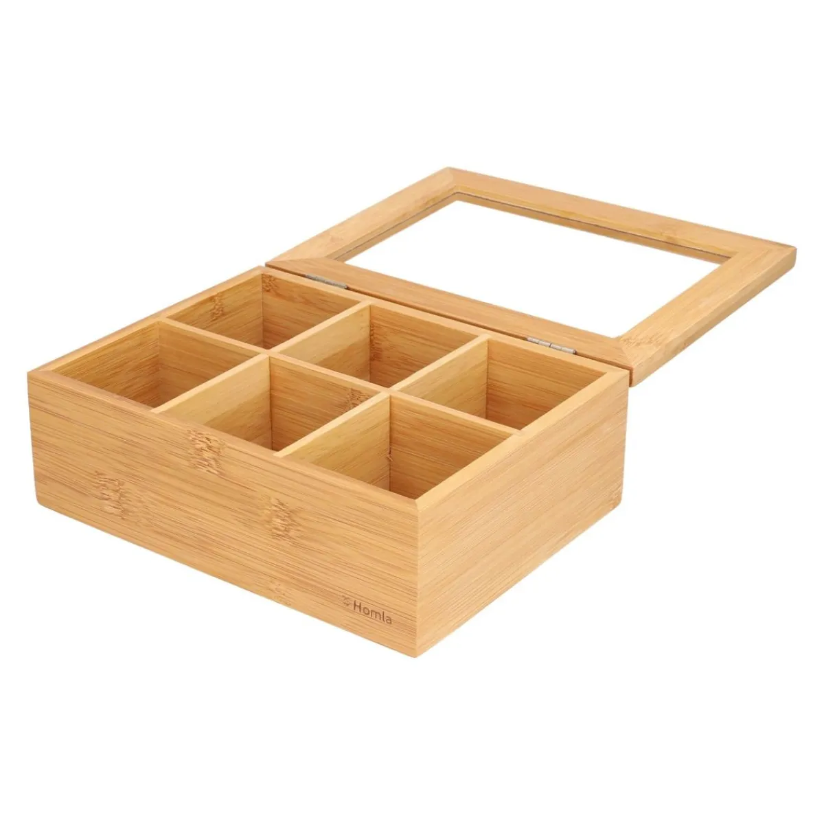 HOMLA Organizer Bambou Zamykany Bambusowy 21X16 Cm Naturalny Sale