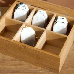HOMLA Organizer Bambou Zamykany Bambusowy 21X16 Cm Naturalny Sale
