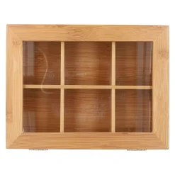 HOMLA Organizer Bambou Zamykany Bambusowy 21X16 Cm Naturalny Sale