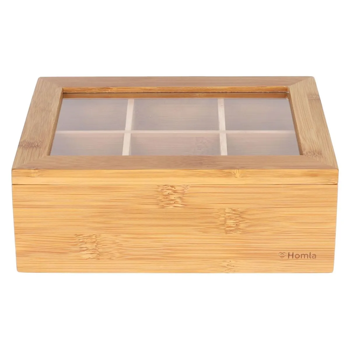 HOMLA Organizer Bambou Zamykany Bambusowy 21X16 Cm Naturalny Sale