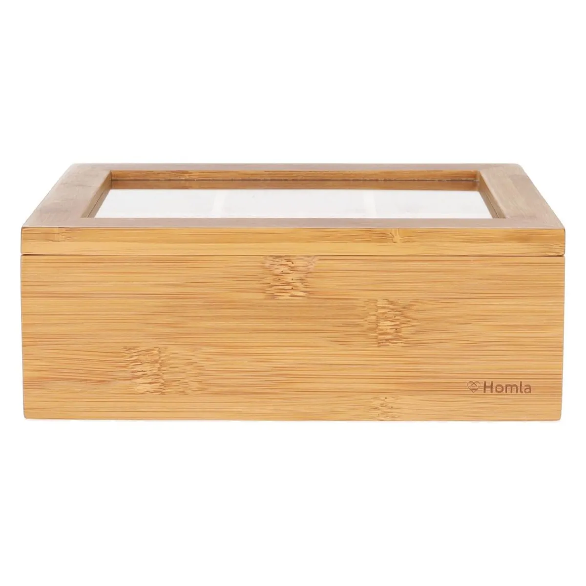 HOMLA Organizer Bambou Zamykany Bambusowy 21X16 Cm Naturalny Sale
