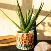 HOMLA Oslonka Na Doniczke Azul W Kolorowe Plamki 13X13X11 Cm Sale