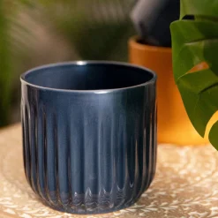 HOMLA Oslonka Na Doniczke Dash Granatowa 14X13 Cm Granatowy Online