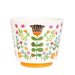 HOMLA Oslonka Na Doniczke Folga W Folkowy Wzor 13X13X11 Cm Clearance