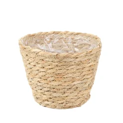 HOMLA Oslonka Na Doniczke Lumbo Pleciona Naturalna 15X12 Cm Clearance