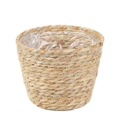 HOMLA Oslonka Na Doniczke Lumbo Pleciona Naturalna 19X15 Cm Sale
