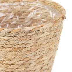 HOMLA Oslonka Na Doniczke Lumbo Pleciona Naturalna 19X15 Cm Sale
