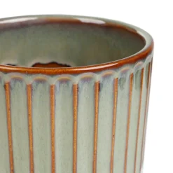 HOMLA Oslonka Na Doniczke Maya Ceramiczna Zielona 13,8X13,8X12,8 Cm Online