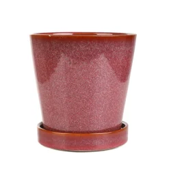 HOMLA Oslonka Na Doniczke Maya Z Podstawka Marsala 13,6X13,6X13,6 Cm Best