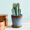 HOMLA Oslonka Na Doniczke Maya Z Podstawka Niebieska 13,6X13,6X13,6 Cm Discount