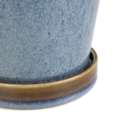 HOMLA Oslonka Na Doniczke Maya Z Podstawka Niebieska 13,6X13,6X13,6 Cm Discount