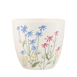 HOMLA Oslonka Na Doniczke Meadow W Kolorowe Kwiaty 13X12X11 Cm New