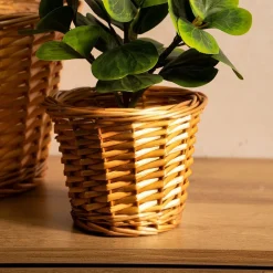 HOMLA Oslonka Na Doniczke Saule Wiklinowa Naturalna 20X16 Cm Clearance
