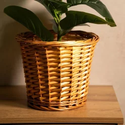 HOMLA Oslonka Na Doniczke Saule Wiklinowa Naturalna 24X20 Cm Online