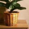 HOMLA Oslonka Na Doniczke Saule Wiklinowa Naturalna 16X13 Cm Discount