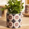 HOMLA Oslonka Na Doniczke Storia We Wzor Azulejo 13X13X11 Cm Outlet
