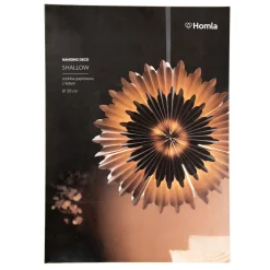 HOMLA Ozdoba Papierowa Z Ledem Shallow Naturalna 50 Cm Outlet