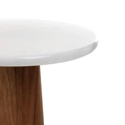 HOMLA Patera Marble Marmurowa Z Akacjowa Nozka 25X14,5 Cm Online