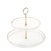 HOMLA Patera Monze Dwupoziomowa Transparentna 21 Cm, 28 Cm Hot