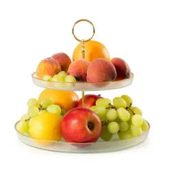 HOMLA Patera Monze Dwupoziomowa Transparentna 21 Cm, 28 Cm Hot