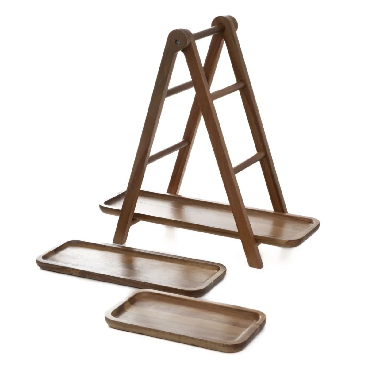 HOMLA Patera Mooka Do Serwowania 3-Poziomowa 39,5X38,5Cm Outlet