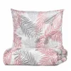 HOMLA Pościel Botanical Z Mikrofibry W Rozowo-Szare Liscie 140X200 Cm + 1*70X80 Cm Clearance