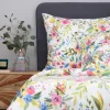 HOMLA Pościel Floral Z Mikrofibry W Kolorowe Kwiatki 140X200 Cm + 1*70X80 Cm Hot