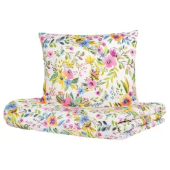 HOMLA Pościel Floral Z Mikrofibry W Kolorowe Kwiatki 200X220 Cm Wielokolorowy Discount