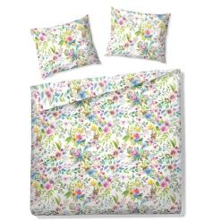 HOMLA Pościel Floral Z Mikrofibry W Kolorowe Kwiatki 200X220 Cm Wielokolorowy Discount