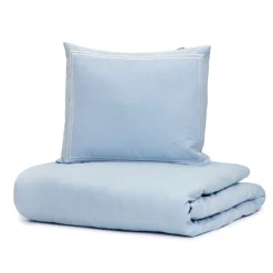 HOMLA Pościel Gabriele Perkalowa Niebieska Z Haftem Premium 200X220 + 2*50X60 Cm Discount