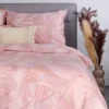 HOMLA Pościel Gallo Z Mikrofibry Rozowa W Liscie 140X200 Cm + 1*70X80 Cm Sale