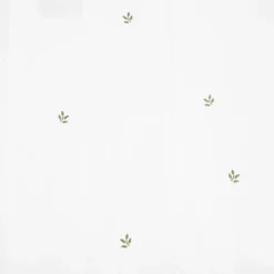 HOMLA Pościel Hadley Bawelniana W Listki Z Zielona Lamowka 200X220 + 2*50X60 Cm Outlet