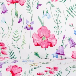 HOMLA Pościel Perhonen Z Mikrofibry W Kwiaty 140X200 Cm + 1*70X80 Cm Outlet