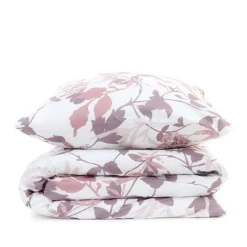 HOMLA Pościel Rosa Z Mikrofibry W Rozowe Liscie 140X200 Cm + 1*70X80 Cm Sale