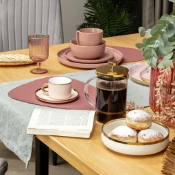 HOMLA Podkladka Do Jadalni Femelo Brudny Roz 38 Cm Zielony