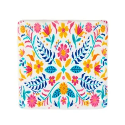 HOMLA Podkladka Melte Ceramiczna Kwiaty Roz Pomarancz Blekit 4 Szt. Outlet