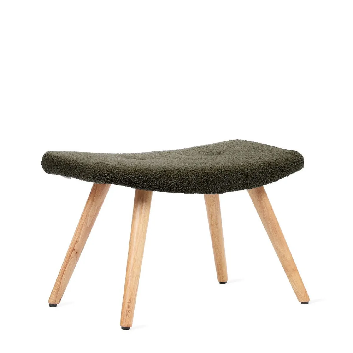 HOMLA PodNożek Moss Teddy Boucle W Tkaninie Teddy Zielony 61X41X38 Cm Outlet
