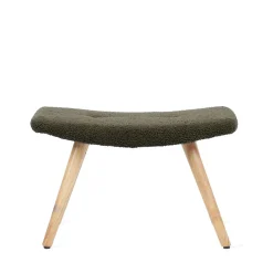 HOMLA PodNożek Moss Teddy Boucle W Tkaninie Teddy Zielony 61X41X38 Cm Outlet