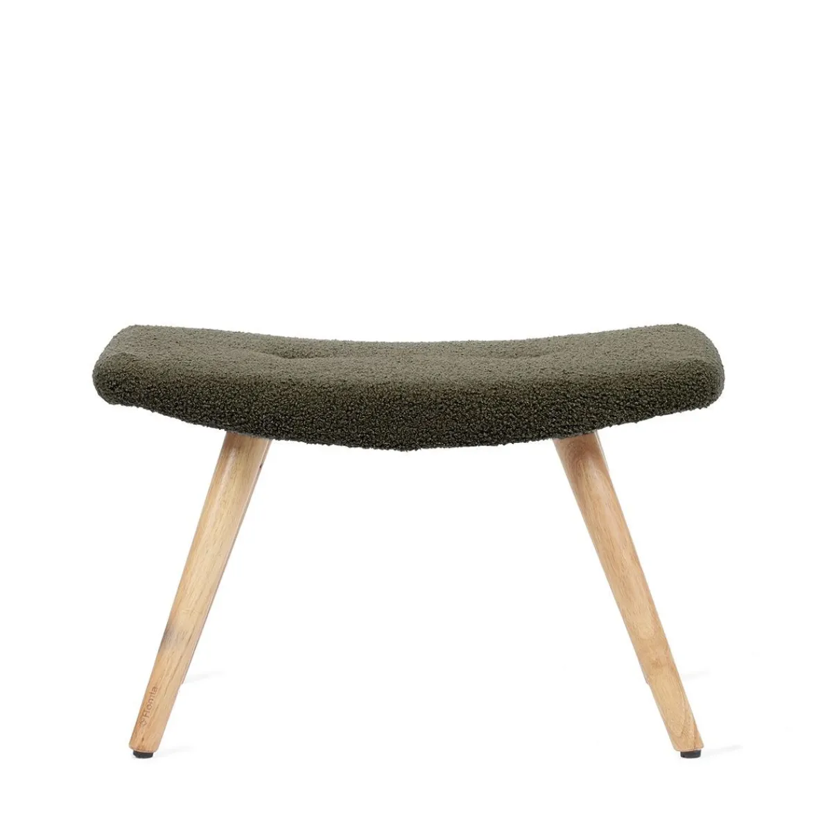 HOMLA PodNożek Moss Teddy Boucle W Tkaninie Teddy Zielony 61X41X38 Cm Outlet