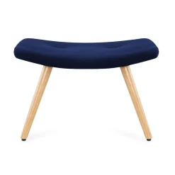 HOMLA PodNożek Moss Welurowy 61X41X38 Cm Granatowy Online