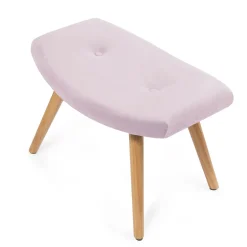 HOMLA PodNożek Moss Welurowy 61X41X38 Cm Rozowy Best