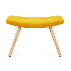 HOMLA PodNożek Moss Welurowy 61X41X38 Cm Zolty Sale