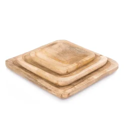 HOMLA Podstawka Abbou Drewniana 20X20 Cm Naturalny Hot