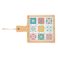 HOMLA Podstawka Ethnic Deska Drewniana Mozaika 20X20Cm Online