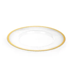 HOMLA Podstawka Golden Rant Pod Talerz Ze Zlota Obwodka W Paski 33 Cm 33Cm Sale