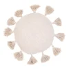 HOMLA Poduszka Tonne Okragla Bawelniana Z Fredzlami 40 Cm Best