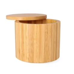 HOMLA Pojemnik Bambou Z Pokrywka Na Magnes M 12X10,5 Cm Naturalny Best