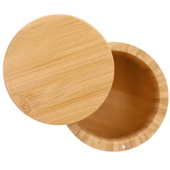 HOMLA Pojemnik Bambou Z Pokrywka Na Magnes M 12X10,5 Cm Naturalny Best