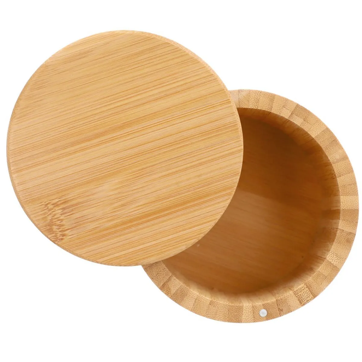 HOMLA Pojemnik Bambou Z Pokrywka Na Magnes M 12X10,5 Cm Naturalny Best