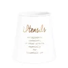 HOMLA Pojemnik Escille Na Sztućce Bialy 14X14 Cm Discount